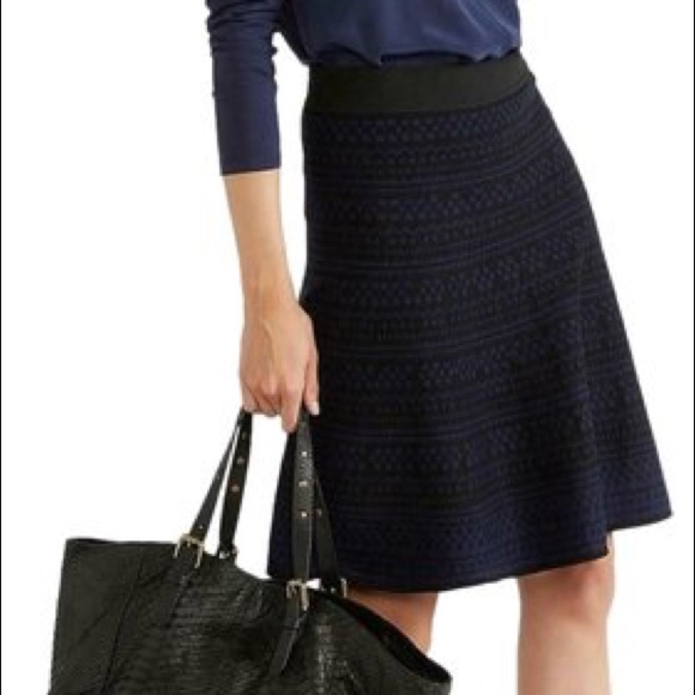 Gerard Darel Knitted Flare A-line Skirt